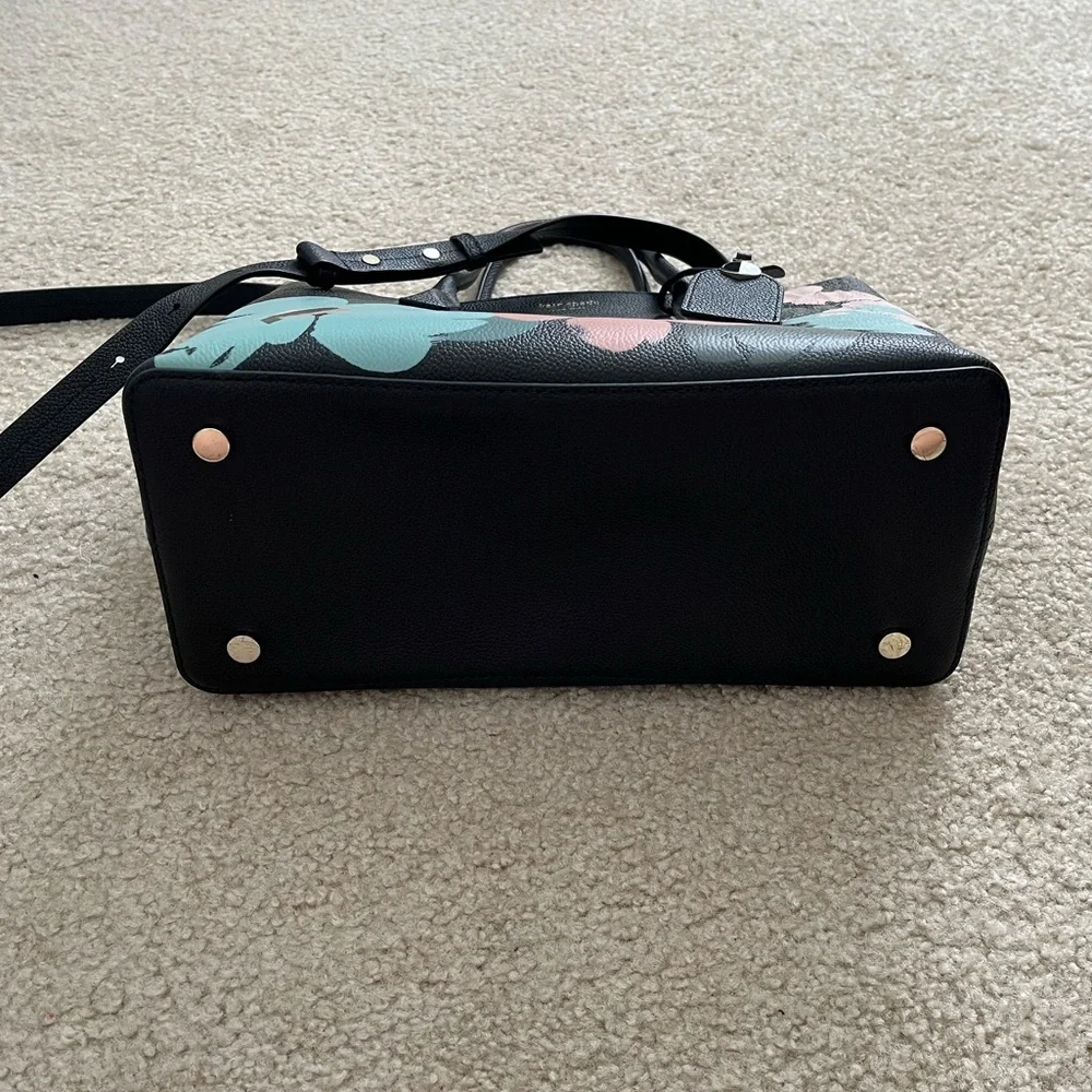 Kate Spade Margaux Brush Bloom Leather Small Satchel